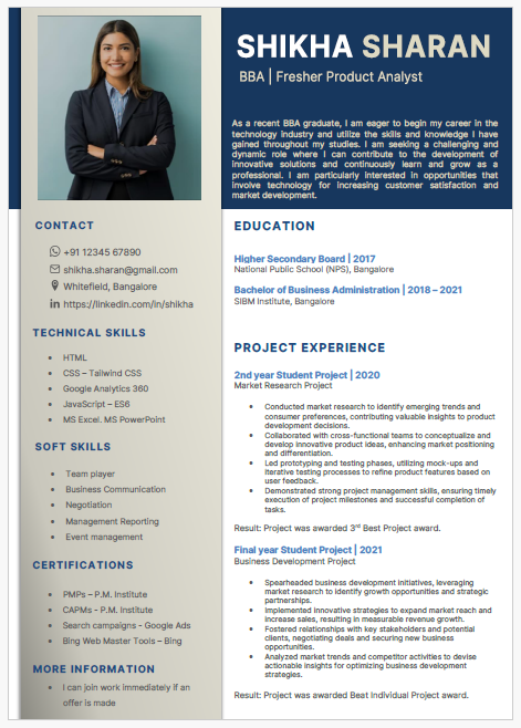 /resume-templates/product-analyst-fresher-resume-format-2025